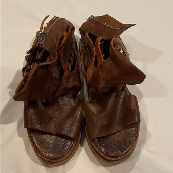 Brown Leather Women's Sandals